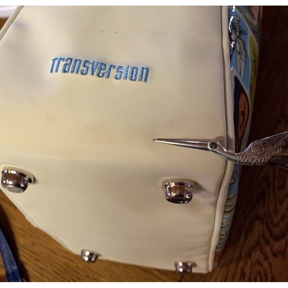 TransVersion Tote Bag & Make Up Bag Set Retro Airline Flight Attendant Traveler - Picture 11 of 16